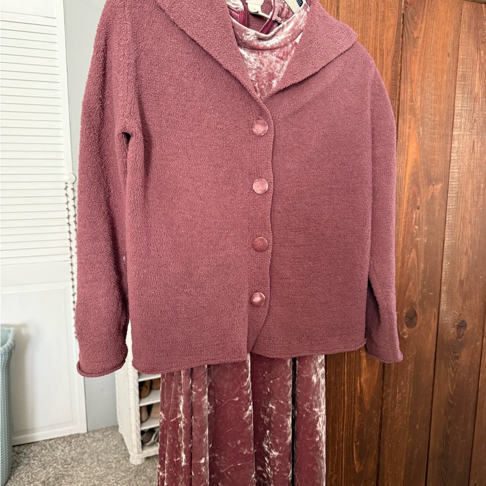 J. Jill Mauve Midi Dress with Matching Jacket